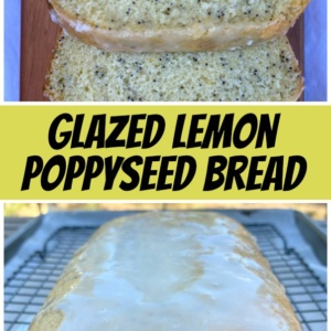 pinterest collage image for lemon poppyseed bread