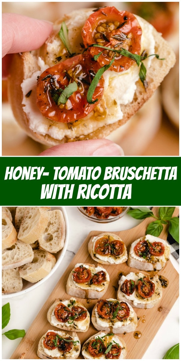 Honey Tomato Bruschetta with Ricotta Recipe Girl®