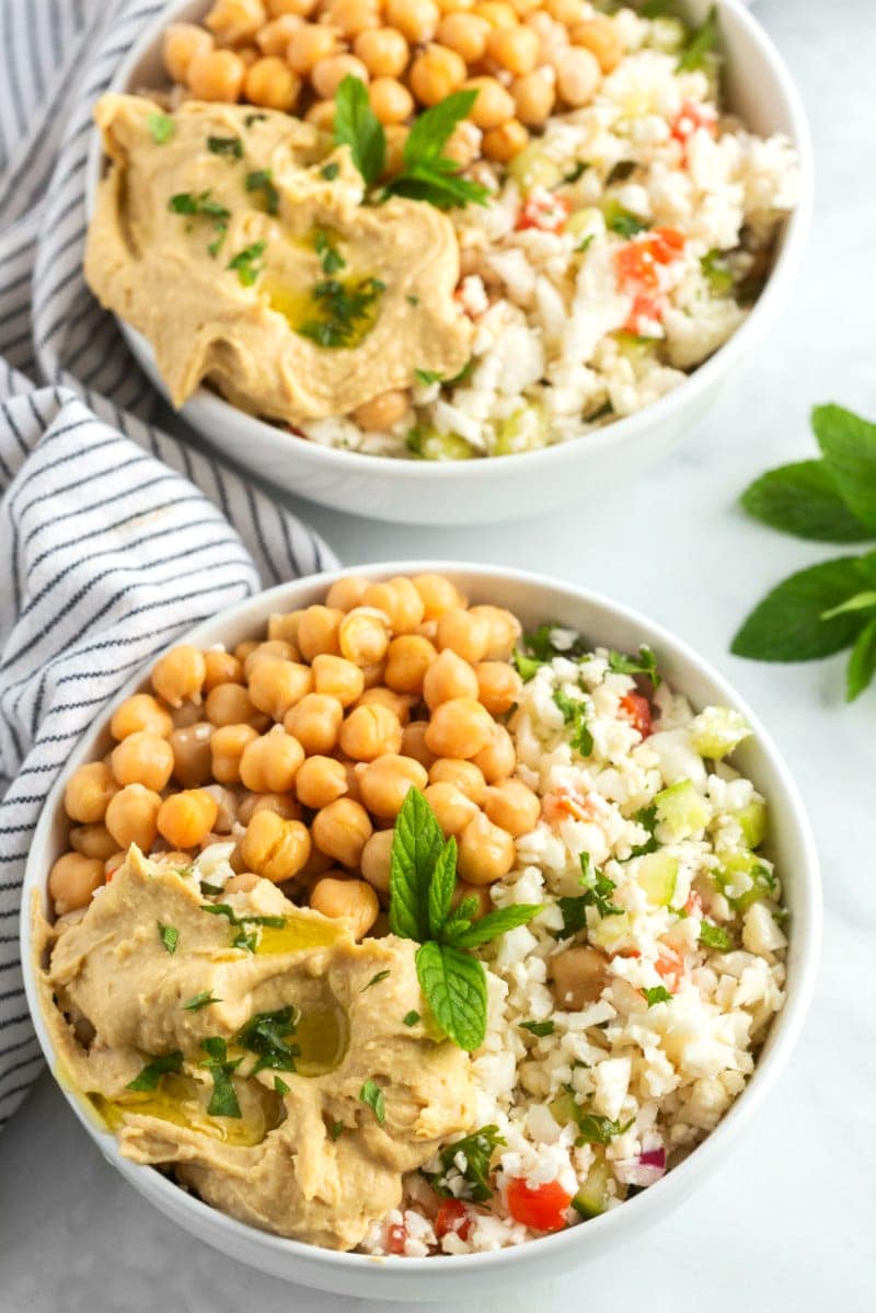 Cauliflower Tabbouleh Bowls