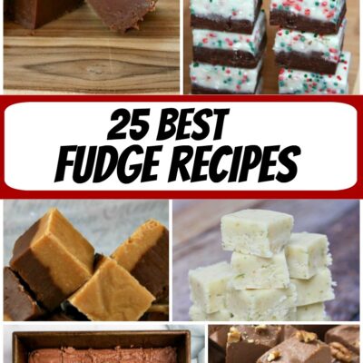 collage image for best fudge recipes