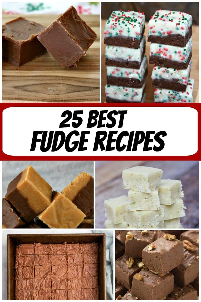 collage image for best fudge recipes