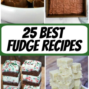 pinterest collage image for the best fudge recipes