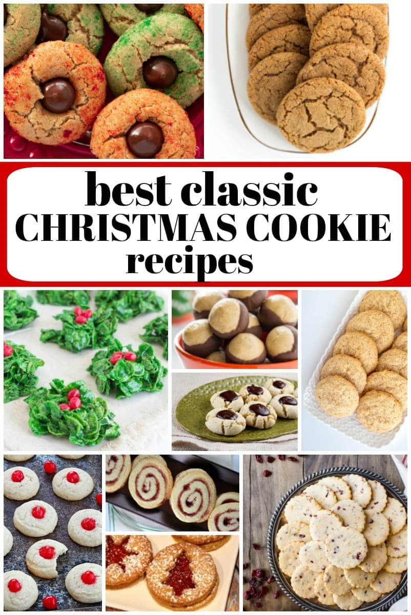 collage of the best classic Christmas Cookie Recipes