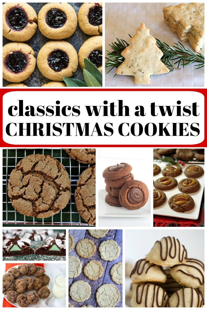 collage image for classic christmas cookies with a twist