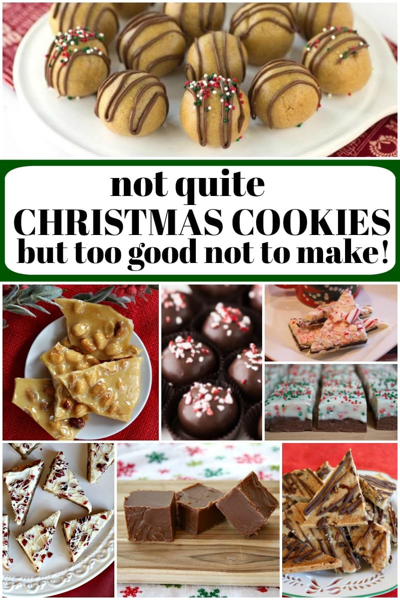 not quite christmas cookies collage image