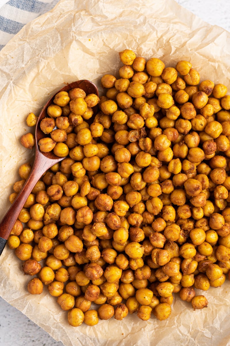 spicy air fryer chickpeas