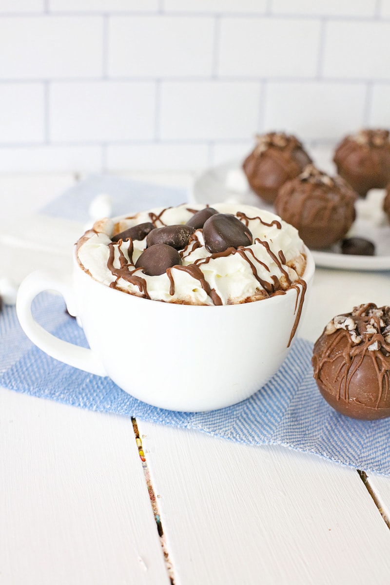 hot chocolate with whipped cream