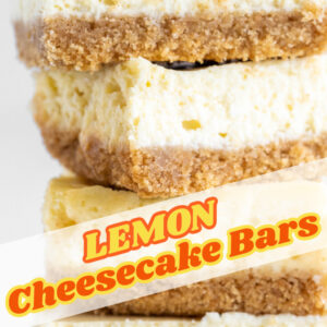 pinterest image for lemon cheesecake bars