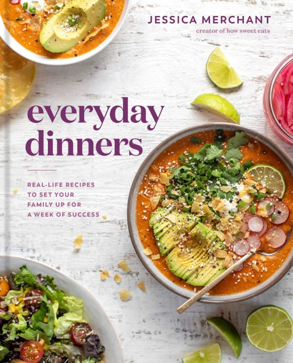 cookbook cover of everyday dinners