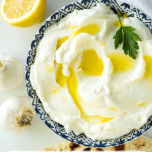lebanese garlic dip pinterest image