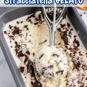 pinterest image for stracciatella gelato