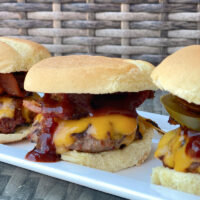 cowboy sliders on a platter