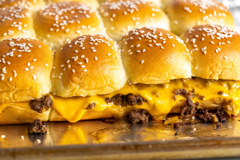 Baked Cheeseburger Sliders Recipe Girl®