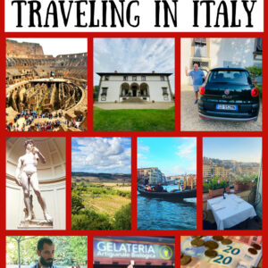 Traveling in Italy Pinterest collage