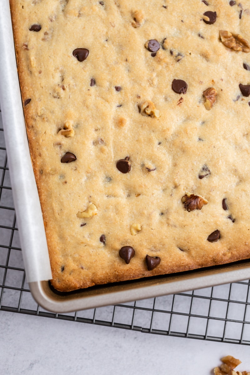 chunky monkey bars in a pan