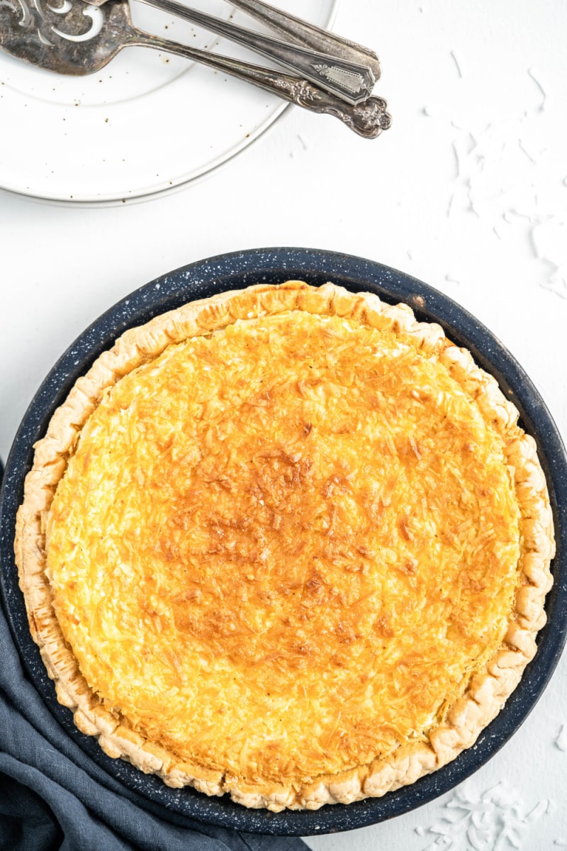 coconut custard pie