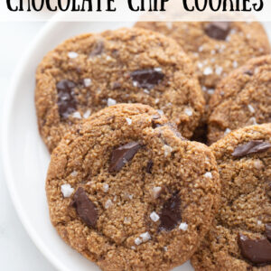 pinterest image for paleo chocolate chip cookies