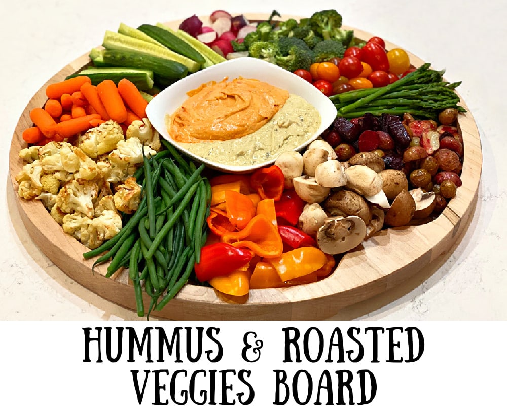 Hummus and Roasted Veggies Board Recipe Girl®