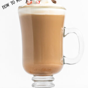 Pinterest image for peppermint latte