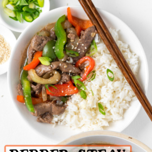 pinterest image for pepper steak