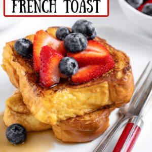 pinterest image for the best classic french toast
