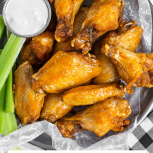 pinterest image for buffalo wings