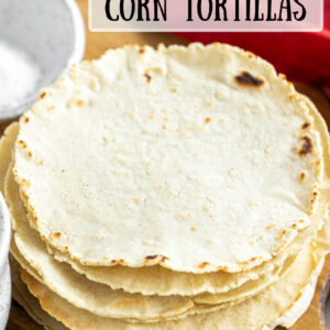 pinterest image for corn tortillas