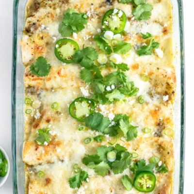 salsa verde chicken enchiladas