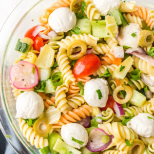 pinterest image for italian pasta salad