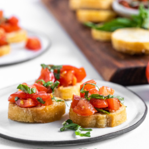 pinterest image for bruschetta