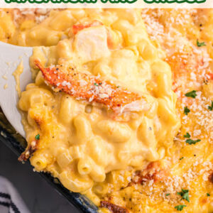 pinterest pin for lobster macaroni and cheese