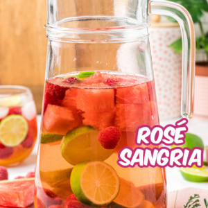 pinterest image for rose sangria