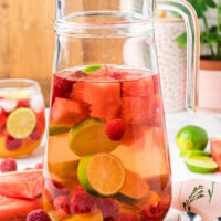 pitcher of rose sangria