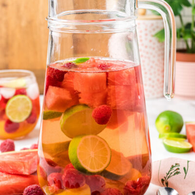 pitcher of rose sangria