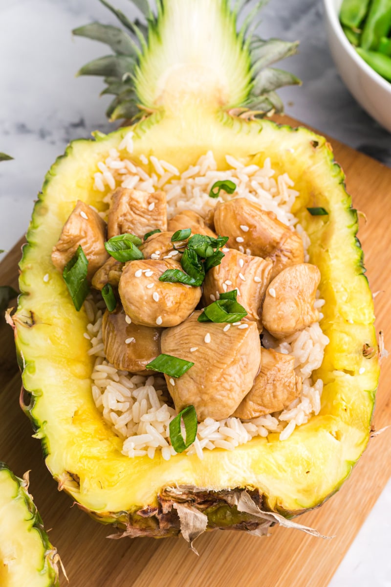 teriyaki chicken pineapple bowl