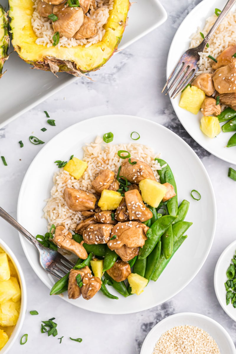 teriyaki chicken on a plate