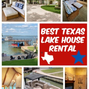 pinterest pin for texas lake house rental