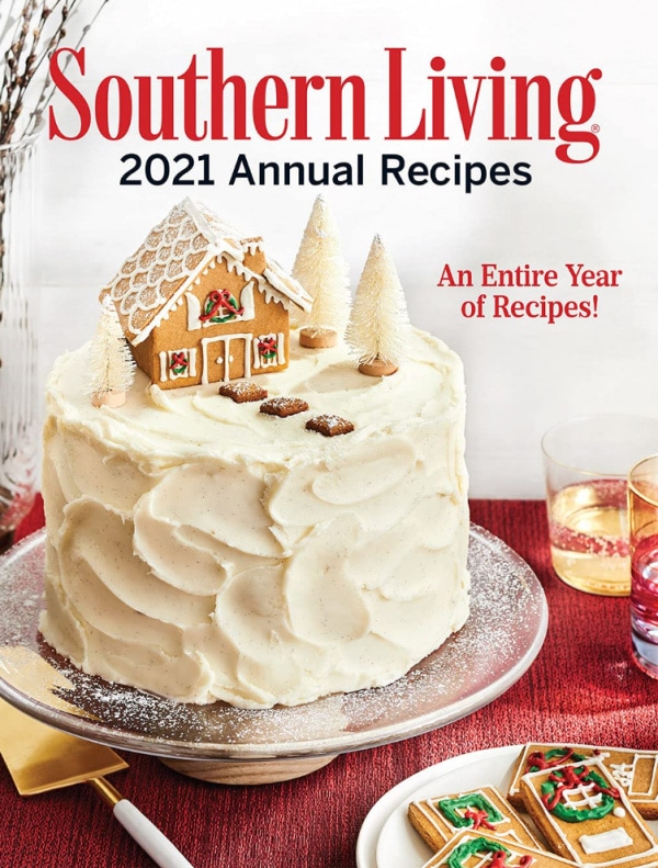 southern living 2021 annual recipes cookbook cover