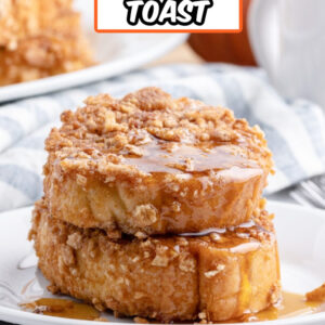 Pinterest image for pumpkin french toast