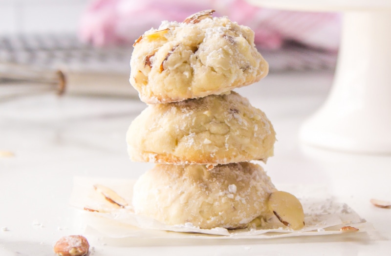 Almond Cream Cheese Snowball Cookies Recipe Girl®