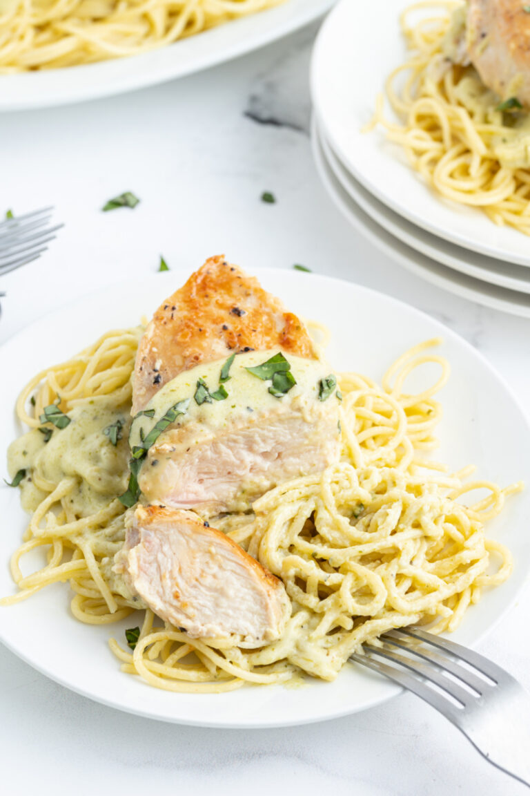 Creamy Pesto Chicken Recipe Girl®