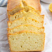 lemon lime pound cake sliced