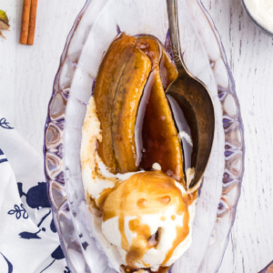 pinterest image for bananas foster