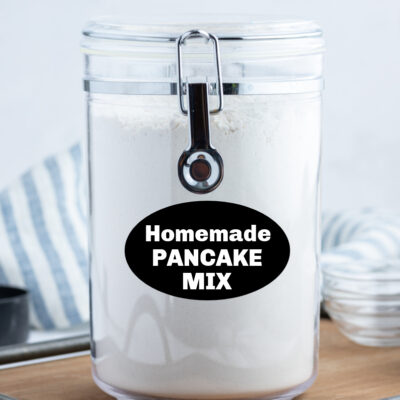 jar of homemade pancake mix