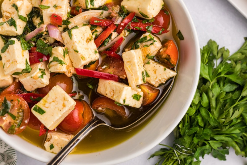 Marinated Feta with Cherry Tomatoes Recipe Girl®
