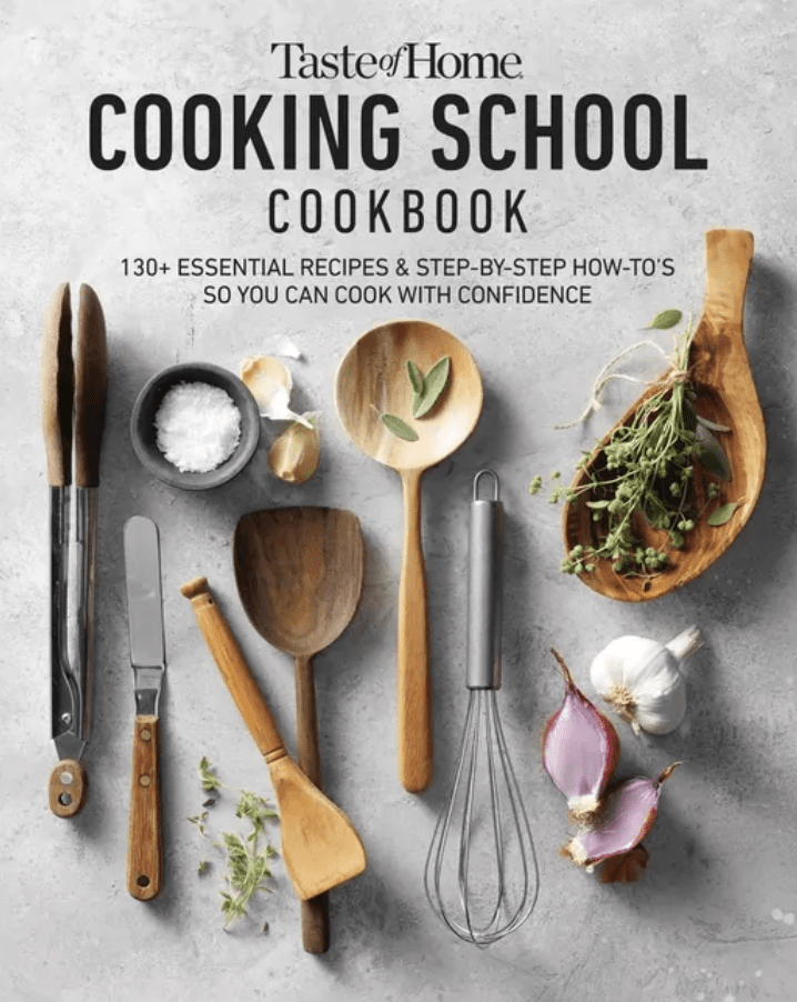 taste of home cooking school cookbook cover