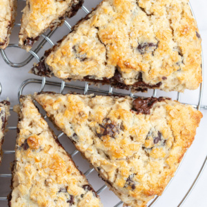pinterest image for chocolate chip scones