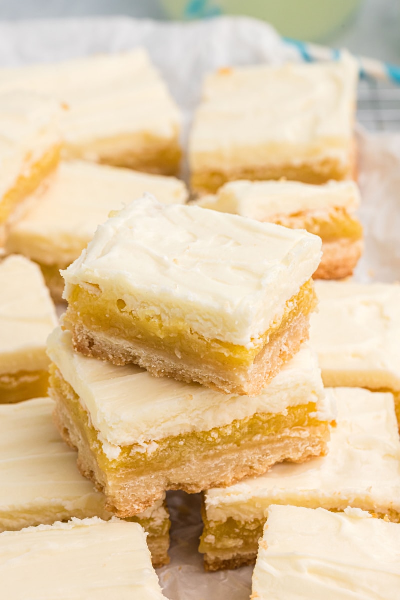 frosted lemon bars