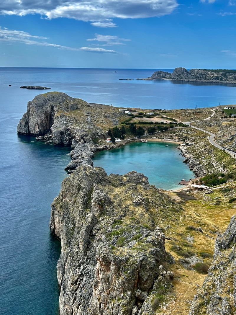 greece scenic view to ocean