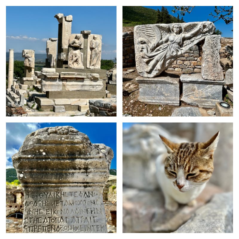 four photos ephesus turkey